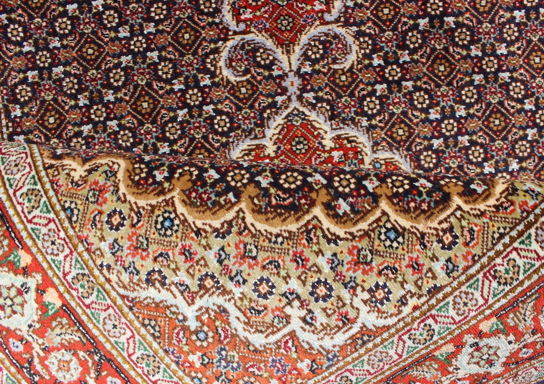 Mahi Tabriz Persian Runner with Wool and Silk For Sale 3