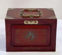 MahJong Game Set in Cabinet Box, N.Y.K. Fleet Ocean Liner Edition