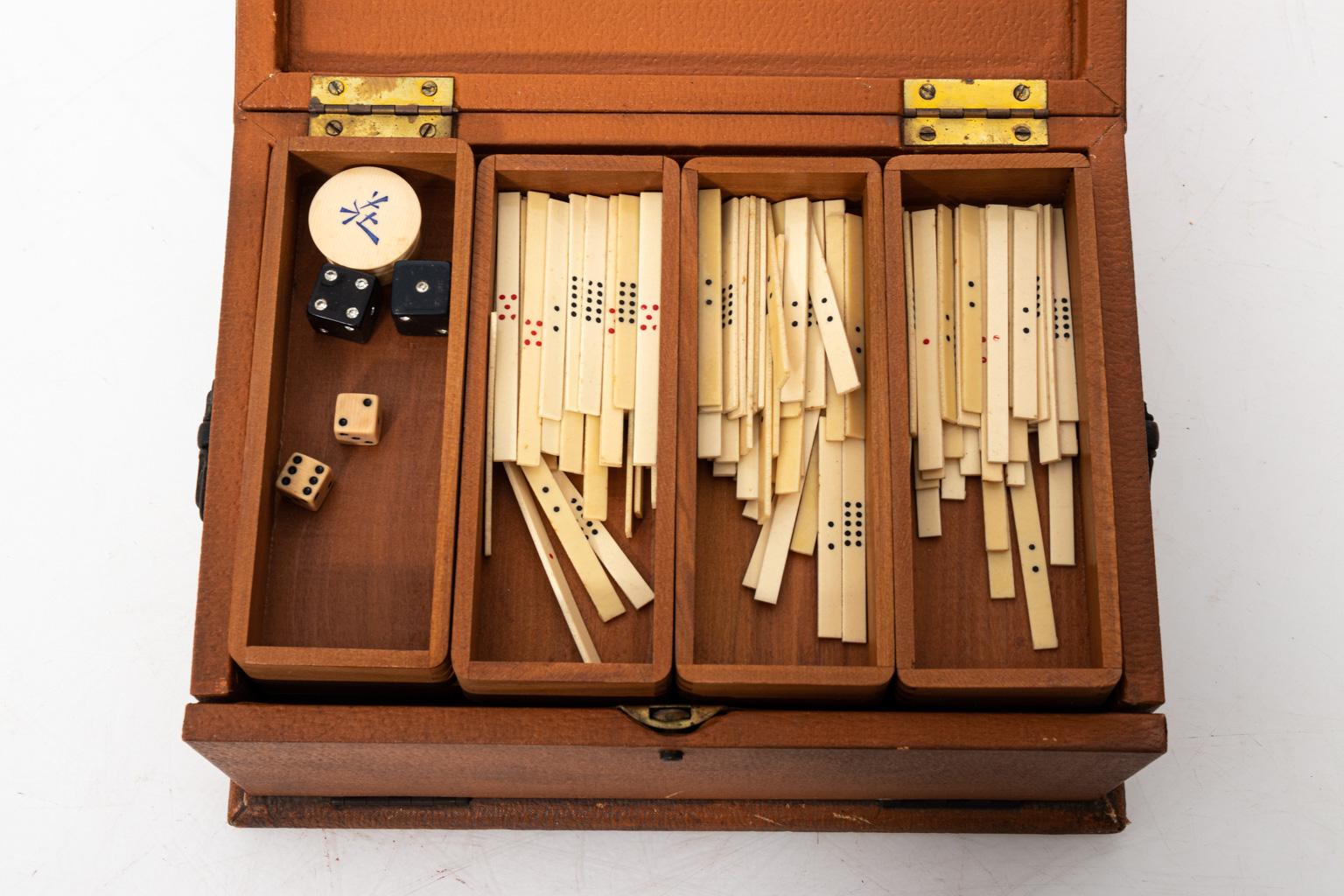 Mahajong-Set, ca. 1920er-Jahre im Angebot 5
