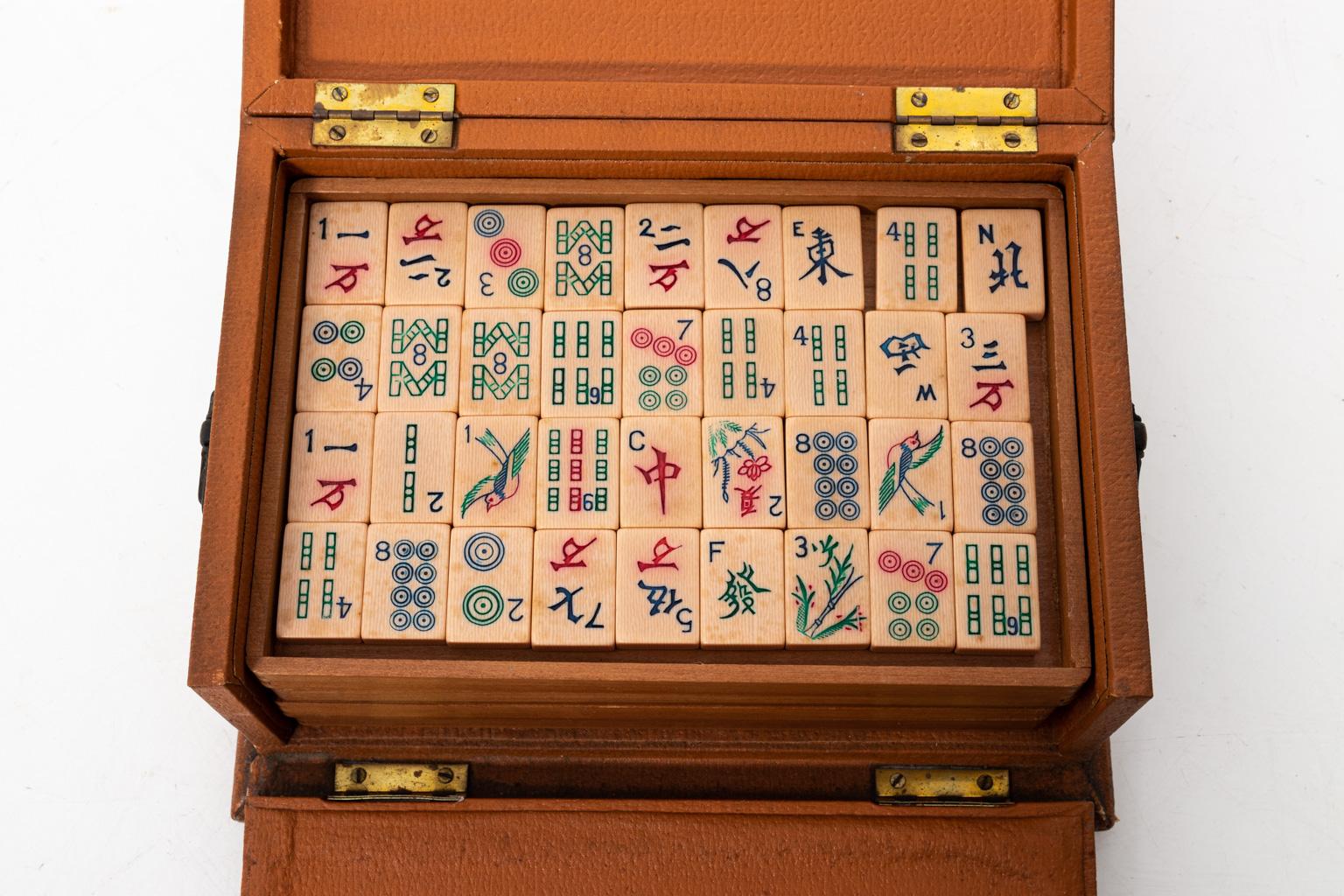 Mahajong-Set, ca. 1920er-Jahre im Angebot 6