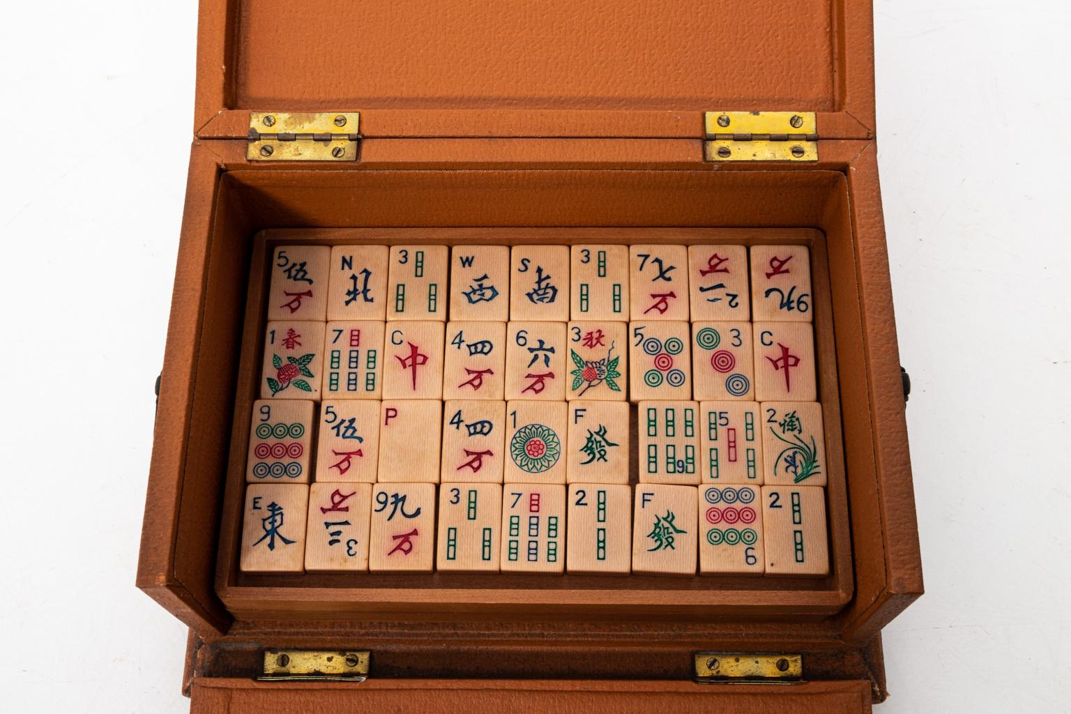 Mahajong-Set, ca. 1920er-Jahre im Angebot 8