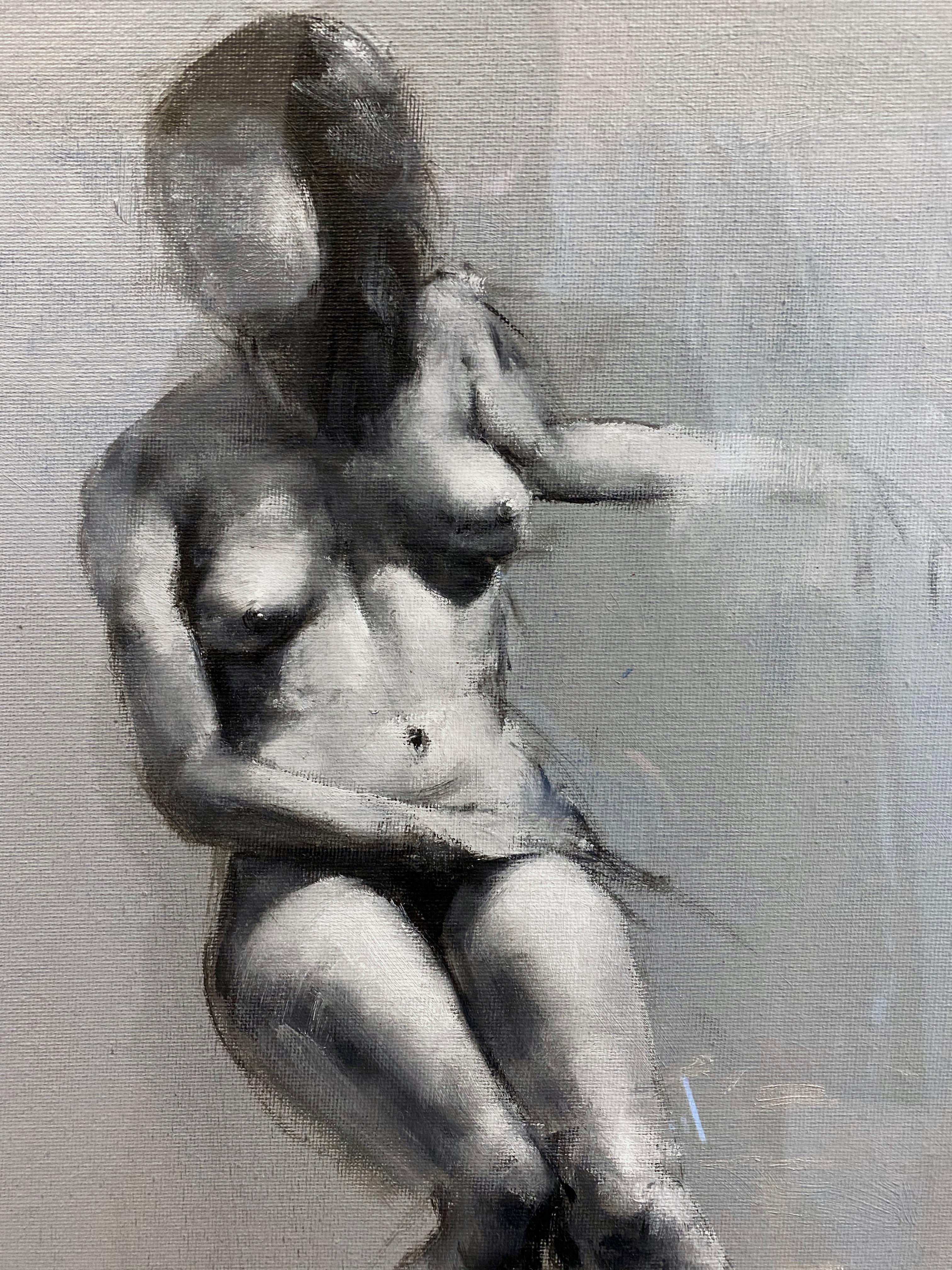 Expressionniste Mahnoor Shah, Nude Figure Study, Peinture impressionniste, début des années 2010 en vente