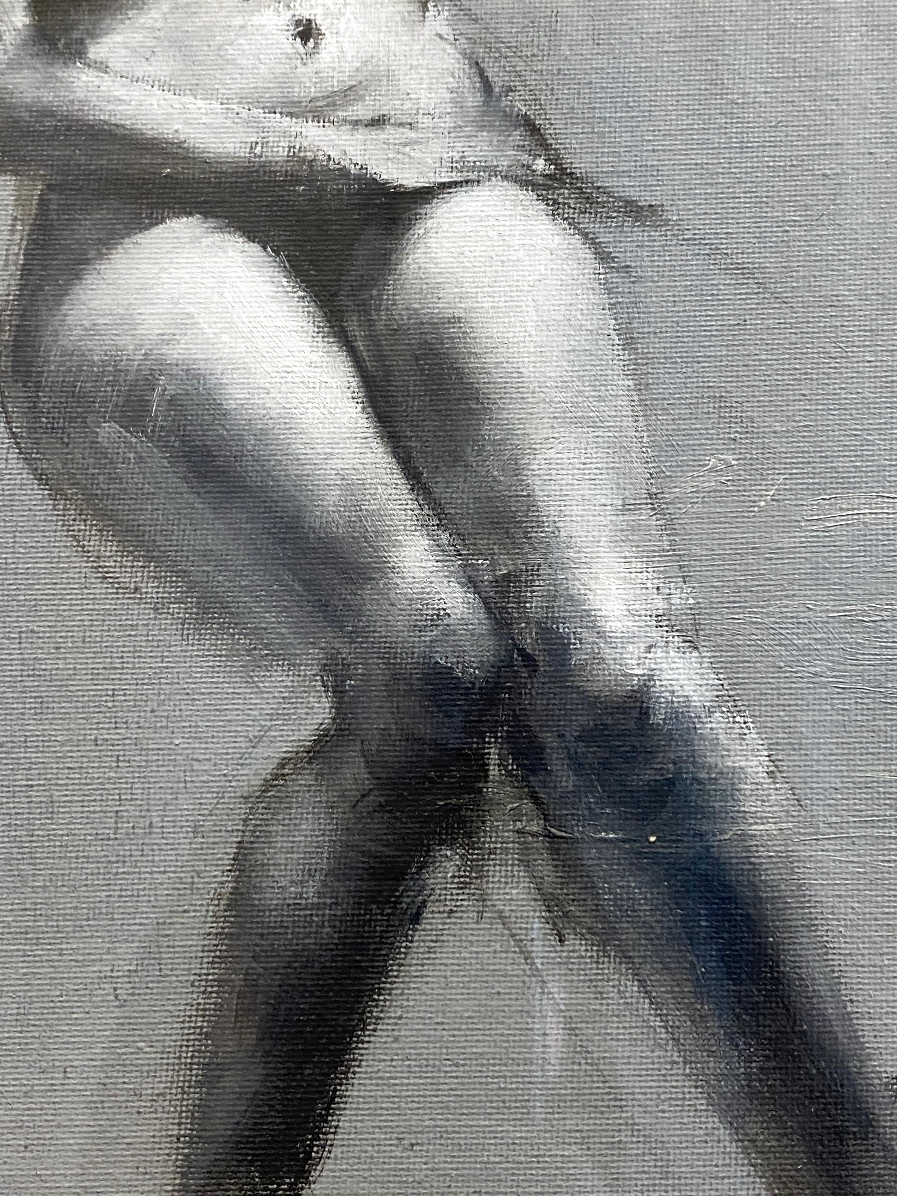 Mahnoor Shah, Nude Figure Study, Peinture impressionniste, début des années 2010 Bon état - En vente à San Francisco, CA