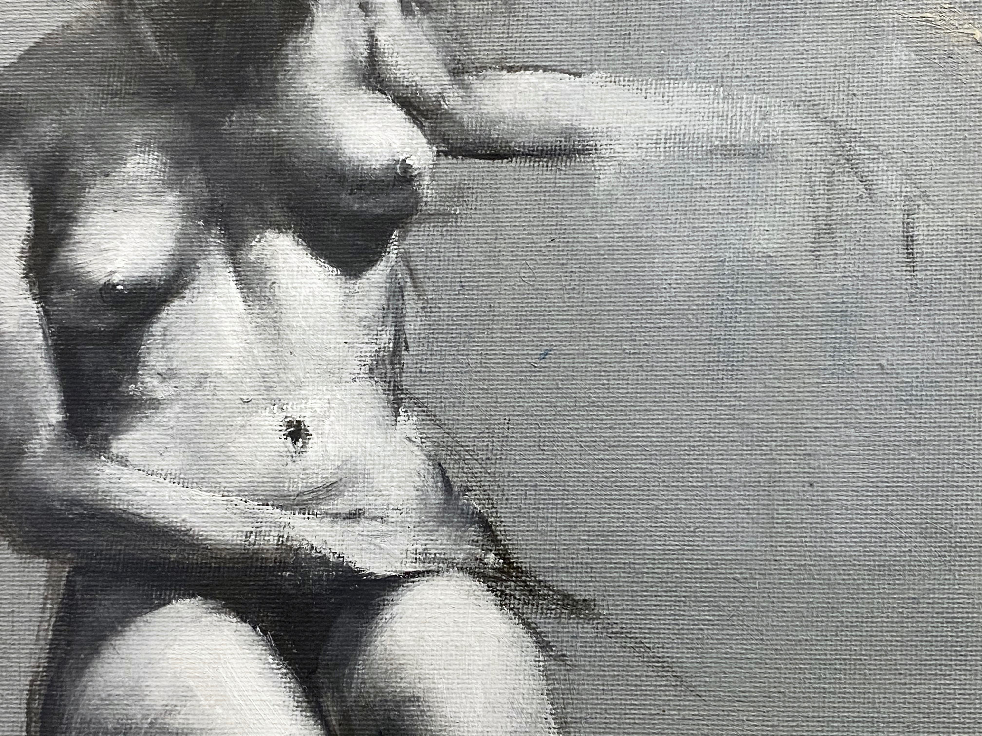 Mahnoor Shah, Nude Figure Study, Peinture impressionniste, début des années 2010 en vente 1