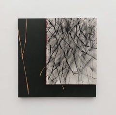 Ancestral sound #40 by Maho Maeda - Abstract painting, canvas, wood
