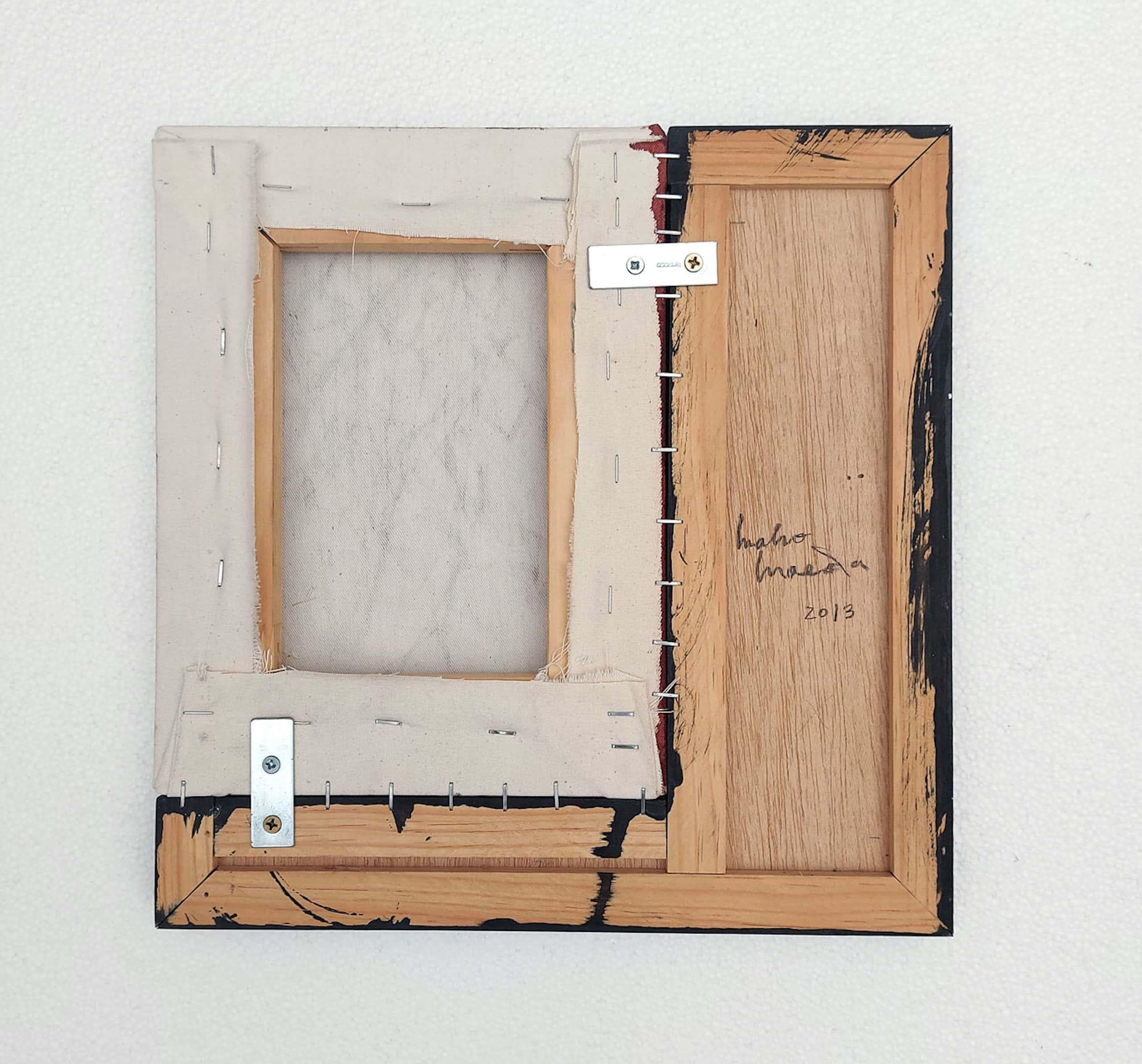 Ancestral sound #40 von Maho Maeda - Abstraktes Gemälde, Leinwand, Holz im Angebot 2