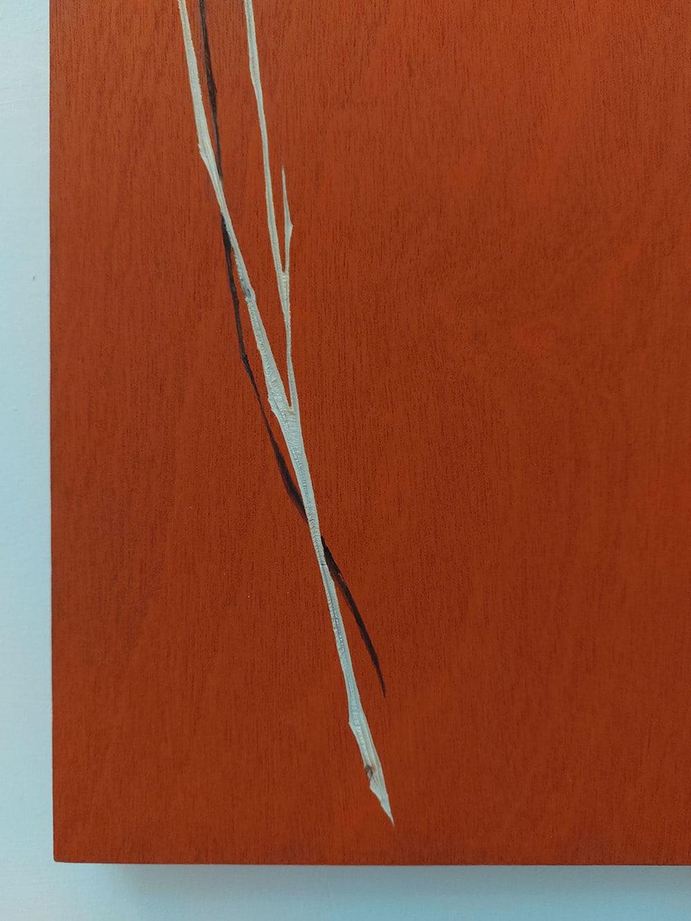 Diálogo con la Naturaleza #28 de Maho Maeda - Pintura abstracta, tonos rojos en venta 3