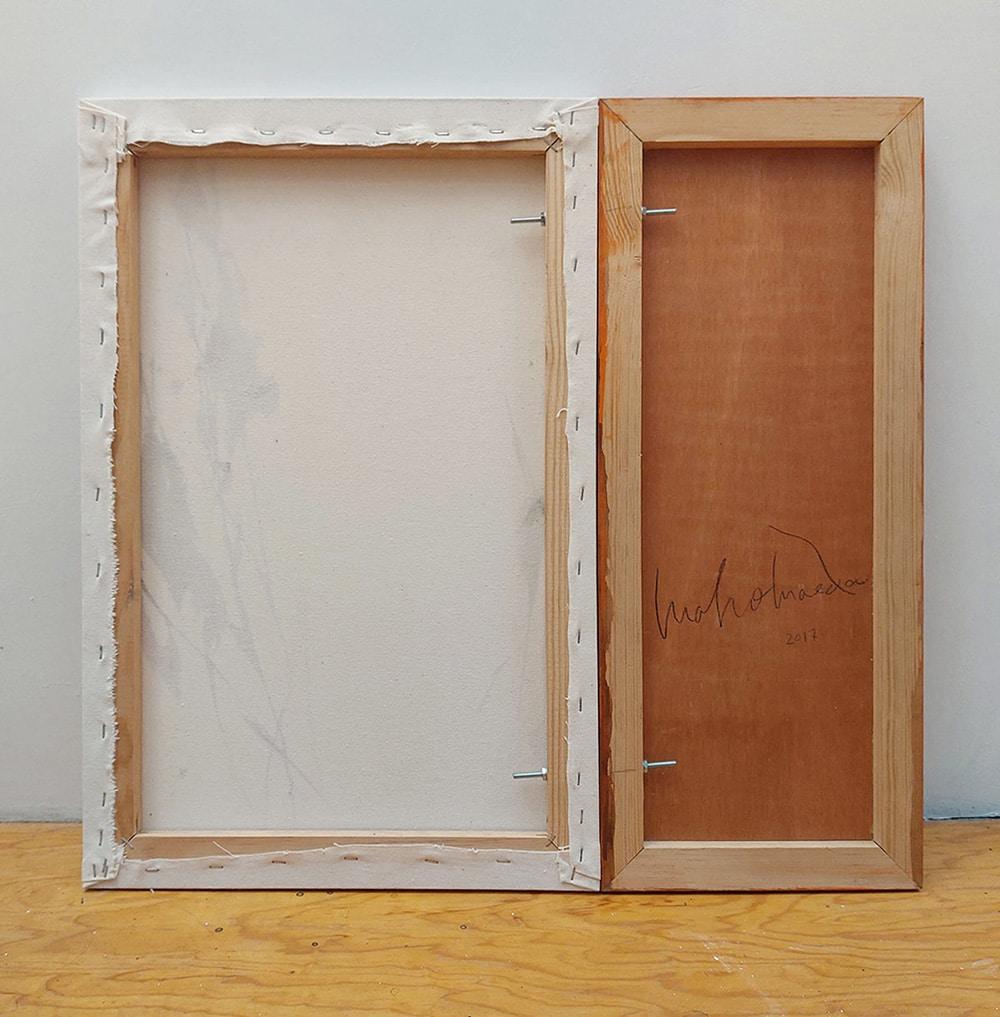 Dialogue with Nature #28 by Maho Maeda - Abstract painting, red tones For Sale 4