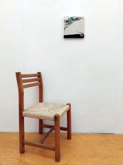 Remembrance #15 de Maho Maeda - Pintura abstracta, flores, textil y algodón