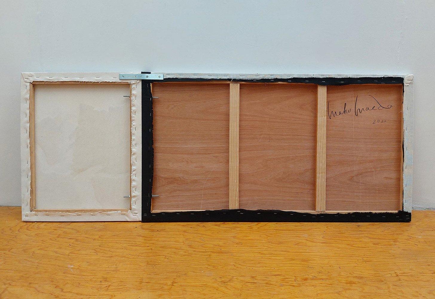 Remembrance #18 von Maho Maeda - Abstraktes Gemälde, Blumen, Textilien und Baumwolle im Angebot 4