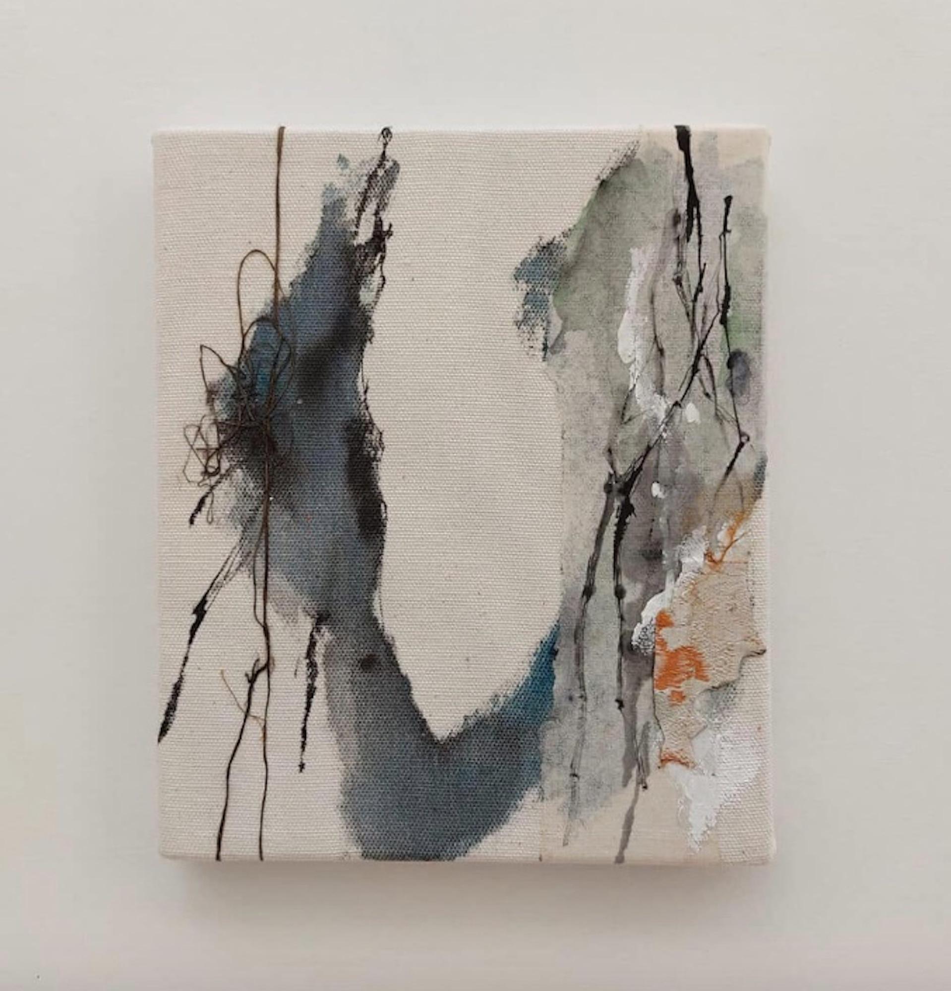 Remembrance #23 di Maho Maeda - Pittura astratta, fiore, colori pastello