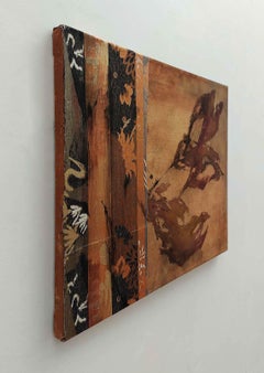 Remembrance #3 di Maho Maeda - Fiber Art e pittura, Giapponese, marrone