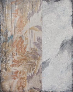 Remembrance #6 di Maho Maeda - Pittura astratta, fiori, tessuto e cotone