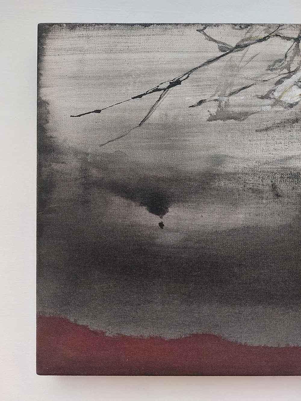 Where to...? by Maho Maeda - Abstract painting, acrylic, dark colors For Sale 4