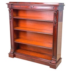 Mahogany 19th Century Open Bookcase
