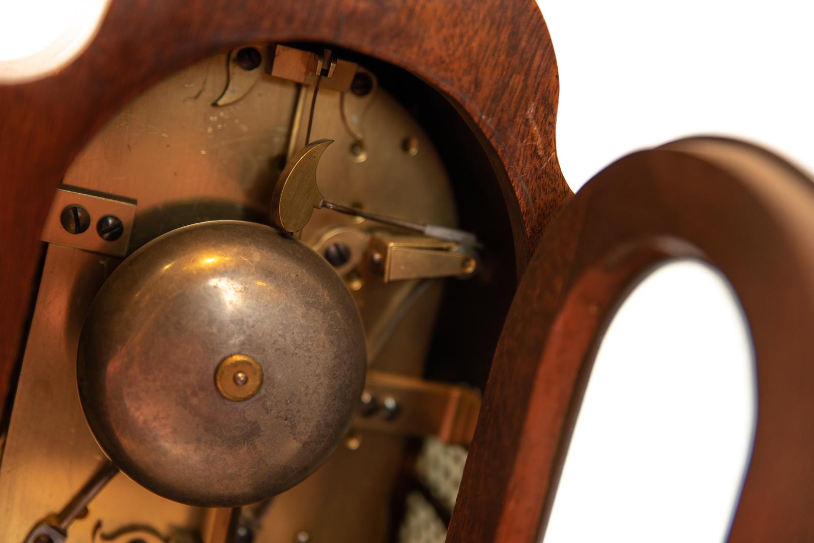 Brass Mahogany 8 Day Striking Regency Table or Bracket Clock For Sale