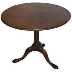 Mahogany American Colonial Tilt-Top Table, circa 1860