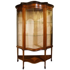 Mahogany and Bow Fronted Glass Display Cabinet