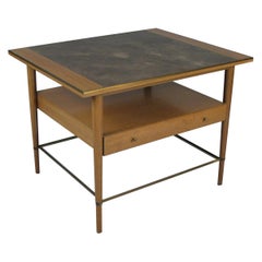 Mahogany and Brass 1950s Table by Paul McCobb
