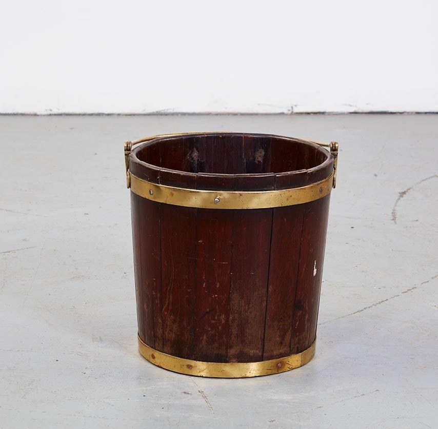 Mahogany and Brass Bucket For Sale 2