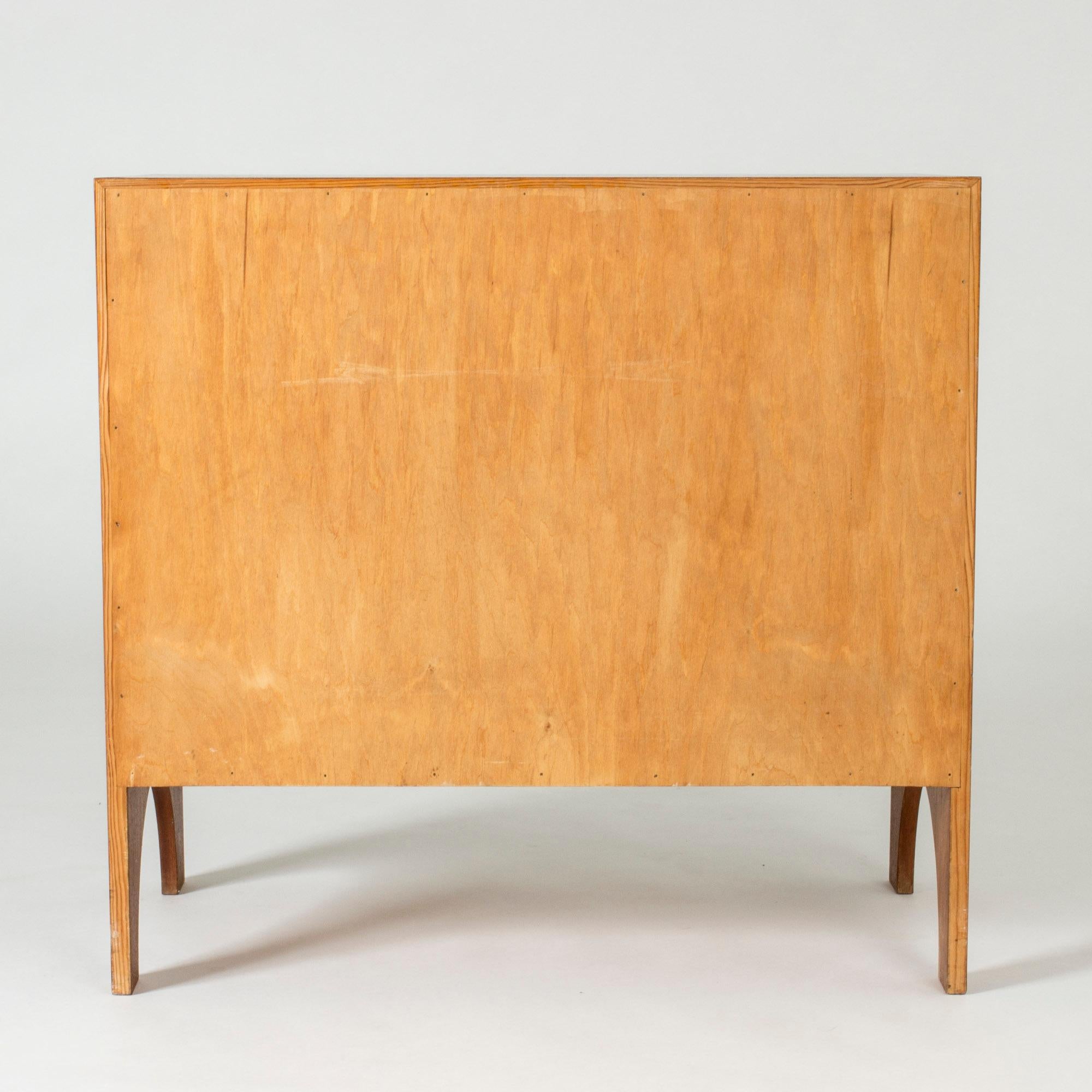 Mahogany and Brass Chest of Drawers by Josef Frank for Svenskt Tenn, Sweden For Sale 1