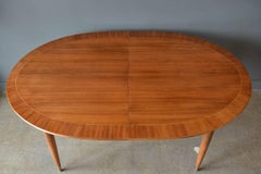 Mahogany and Brass Dining Table by Erno Fabry, Germany, circa 1955