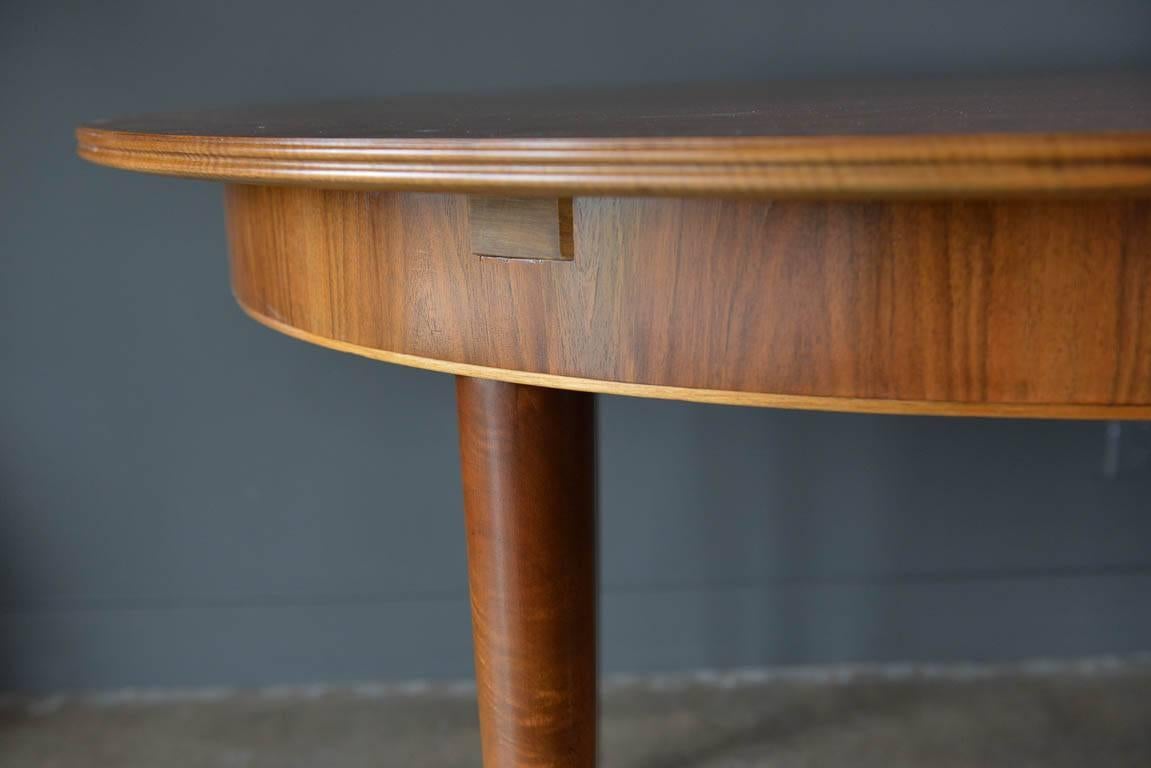 Mid-20th Century Mahogany and Brass Dining Table by Erno Fabry, Germany, circa 1955