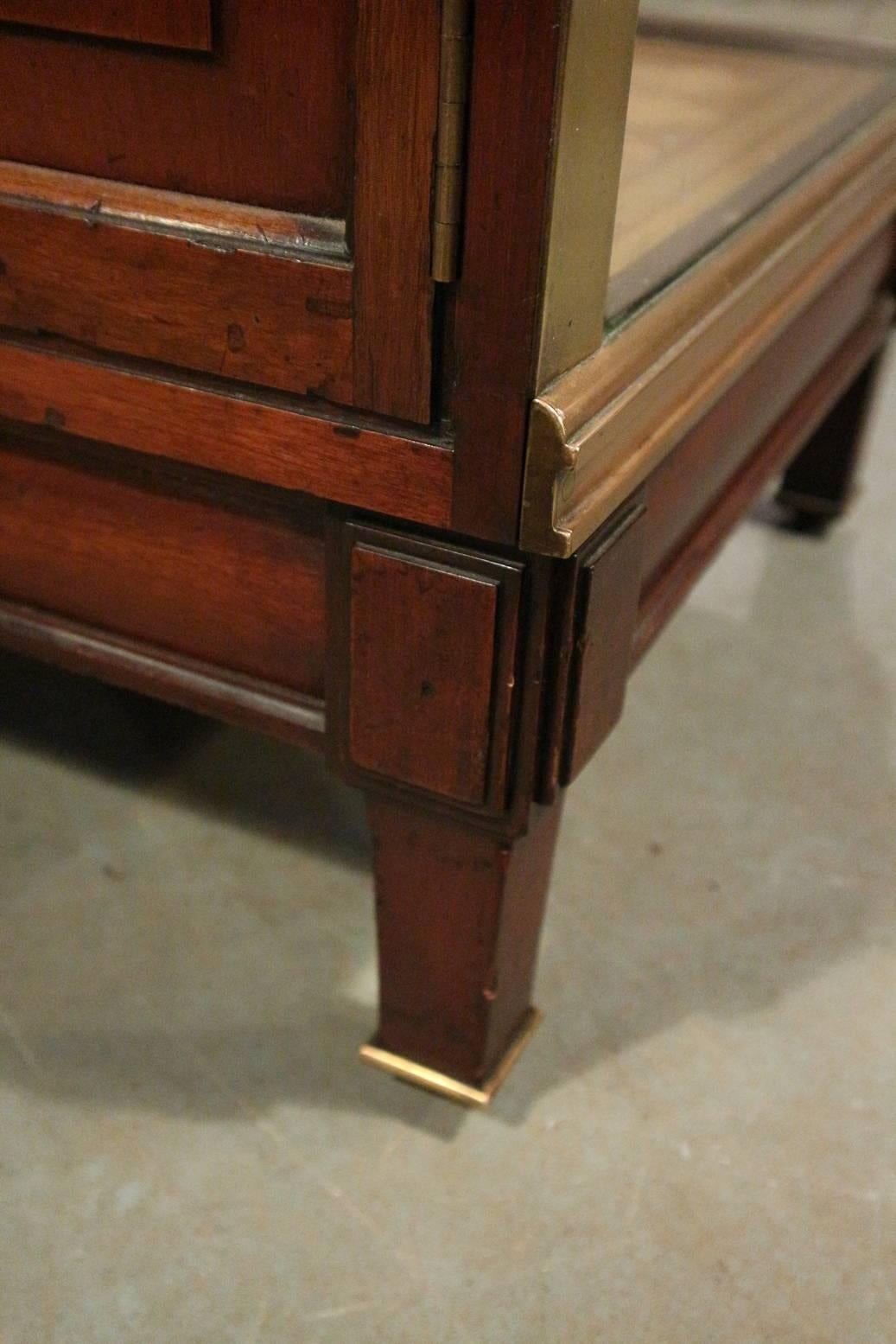 Mahogany and Brass Shop Counter by E. Pollards & Co 1