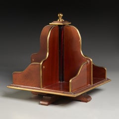 Mahogany and Brass Tabletop Bookstand, from a Parish-Hadley Design Commission