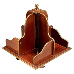 Mahogany and Brass Tabletop Bookstand, from a Parish-Hadley Design Commission