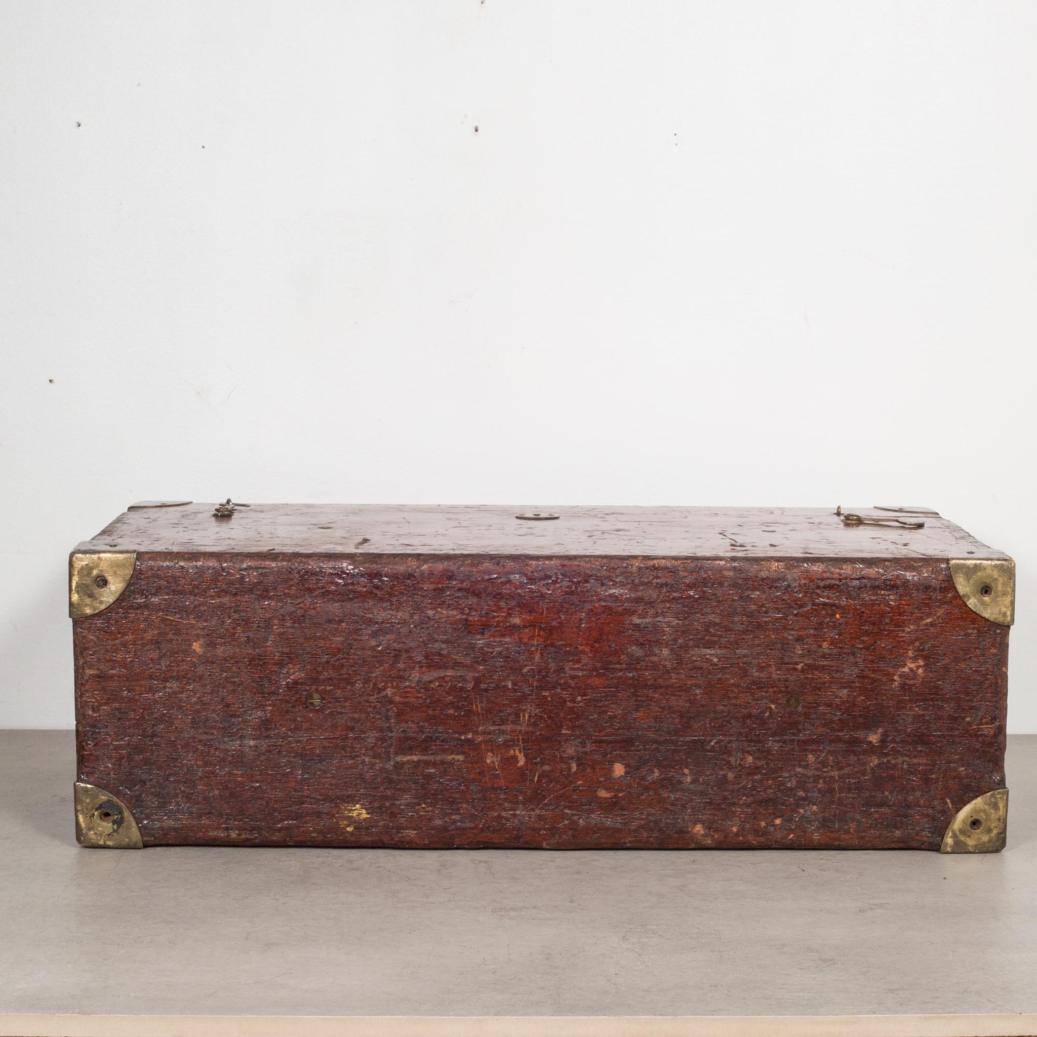 Mahogany and Brass Transit Scope Box, c.1920 2