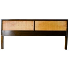 Mahogany and Cane King Headboard, circa 1965