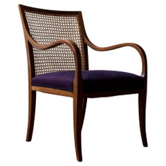 Fauteuil en acajou et cannage de Frits Henningson, vers 1940