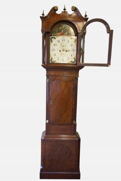 Mahogany and Cross Banded 8 Day Longcase Clock