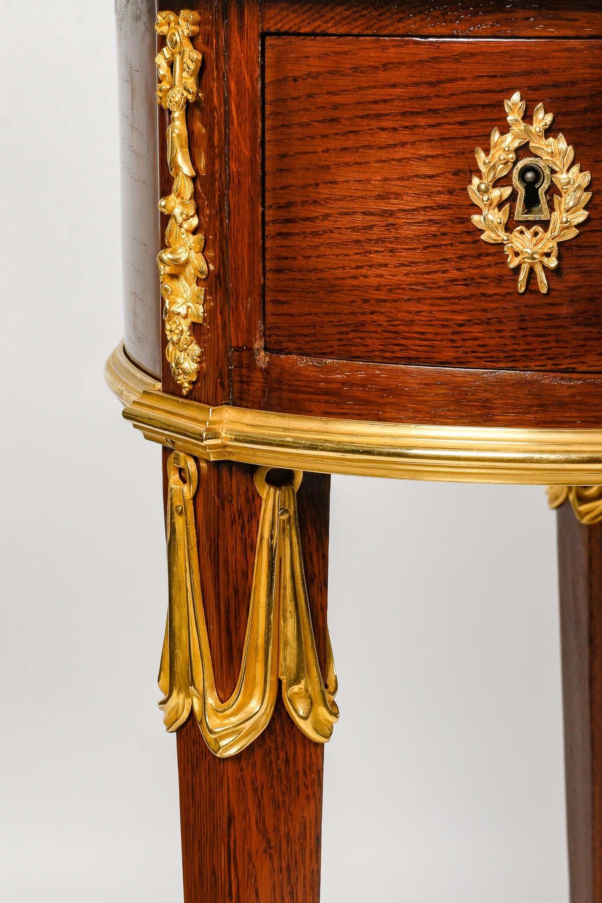 Napoleon III Mahogany and Gilt Bronze Rognon Desk, Grande Décoration.