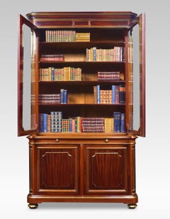 Mahogany and Gilt Metal Mounted Two-Door Bookcase