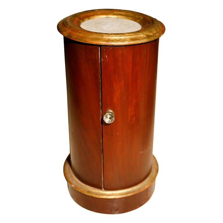 Mahogany and gilt pot table For Sale