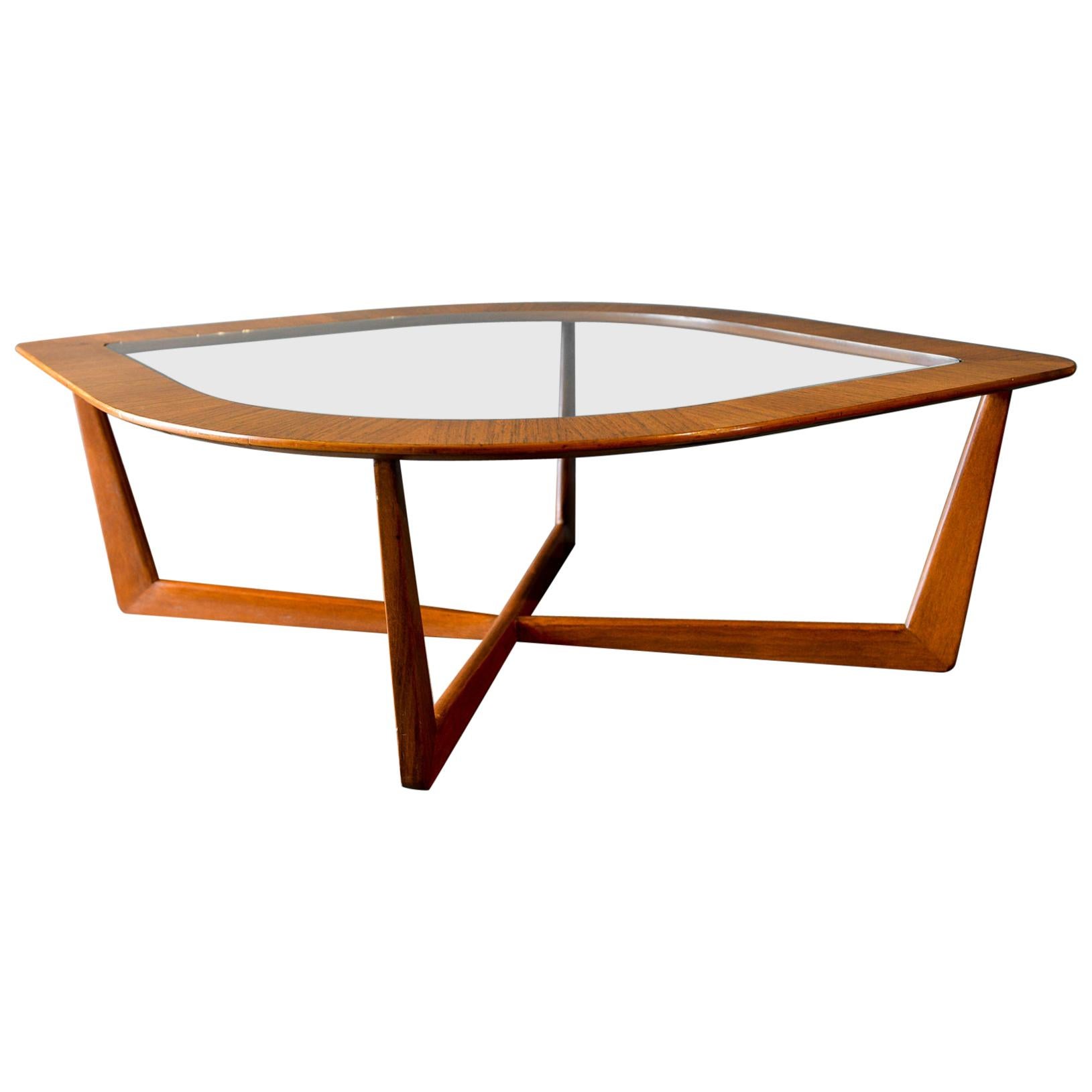 Mahogany and Glass Coffee Table by Erno Fabry, circa 1955