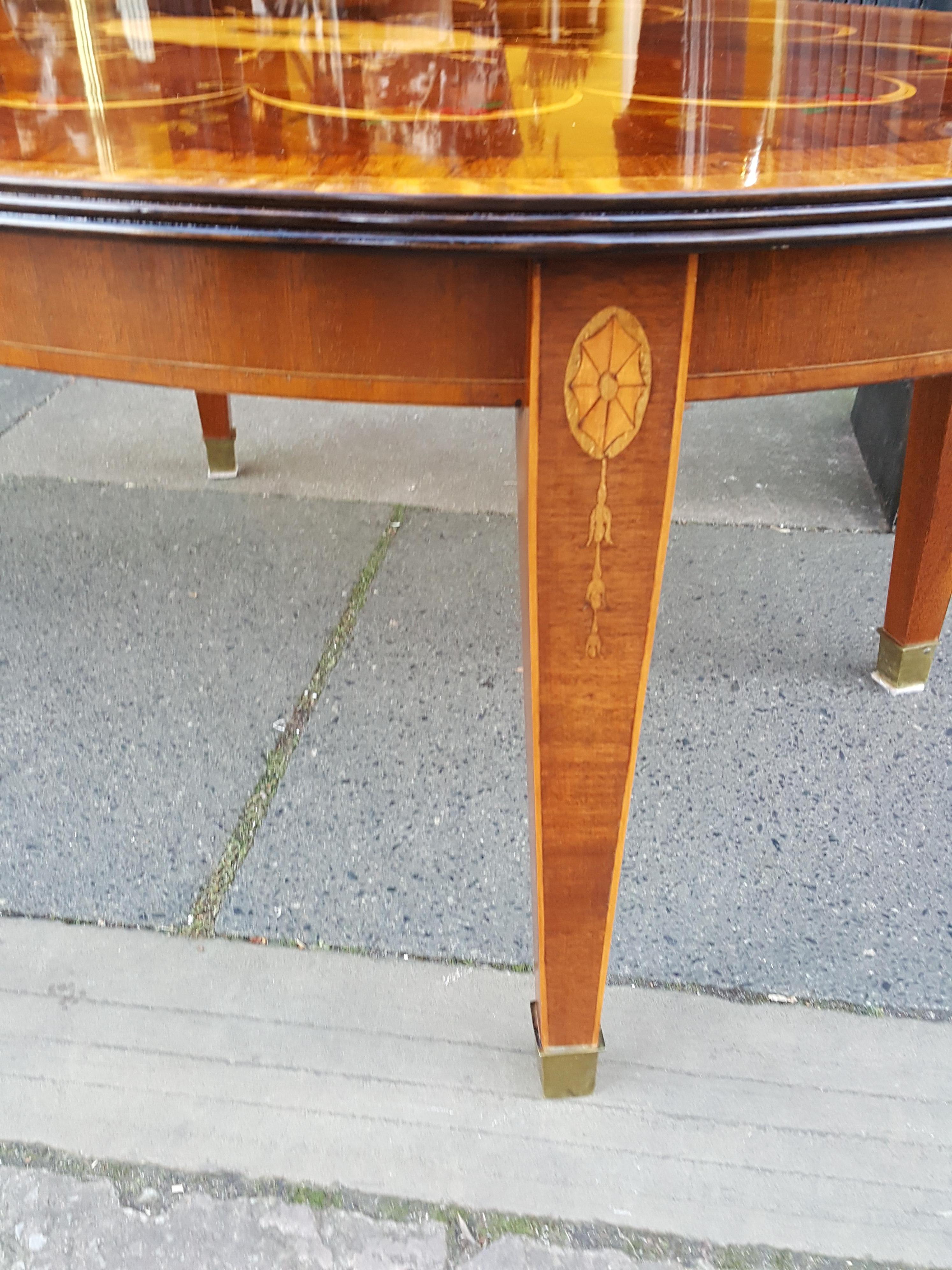 Late Victorian Mahogany and Inlaid Coffee Table, Late 19th Century Top with Associated Base For Sale