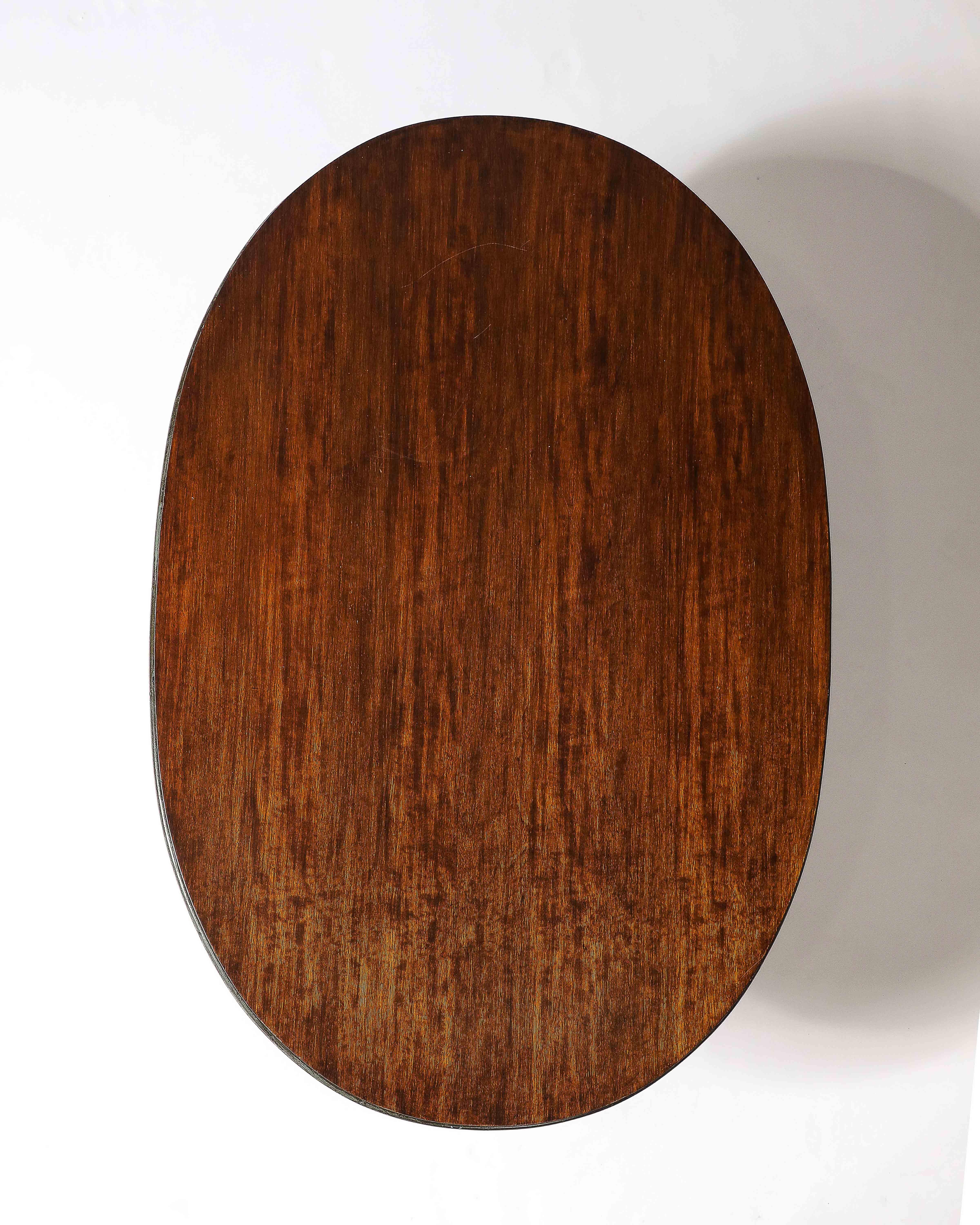 Mahogany and Lacquered Wood Coffee Table, United States, 20th C For Sale 4