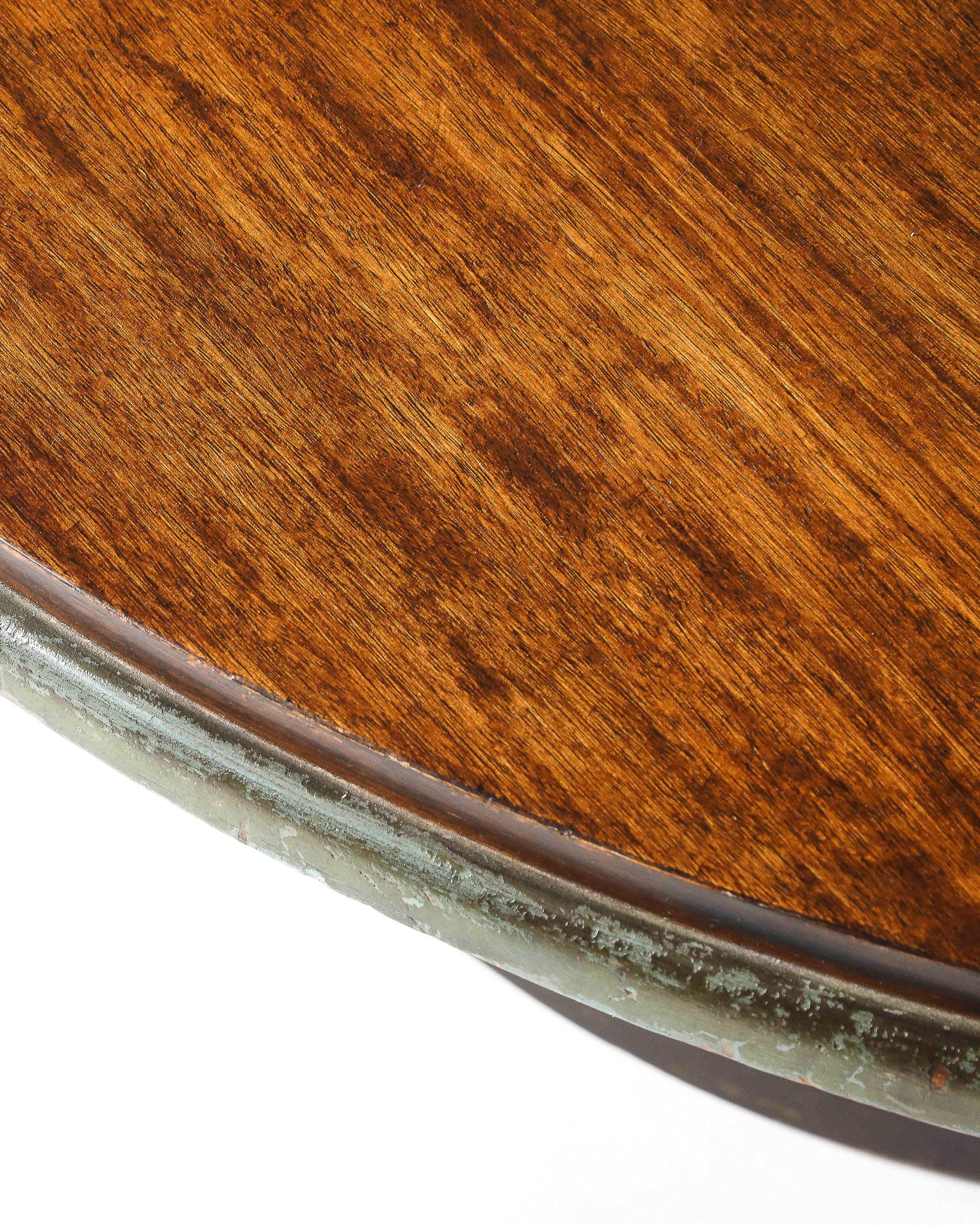 Mahogany and Lacquered Wood Coffee Table, United States, 20th C For Sale 8