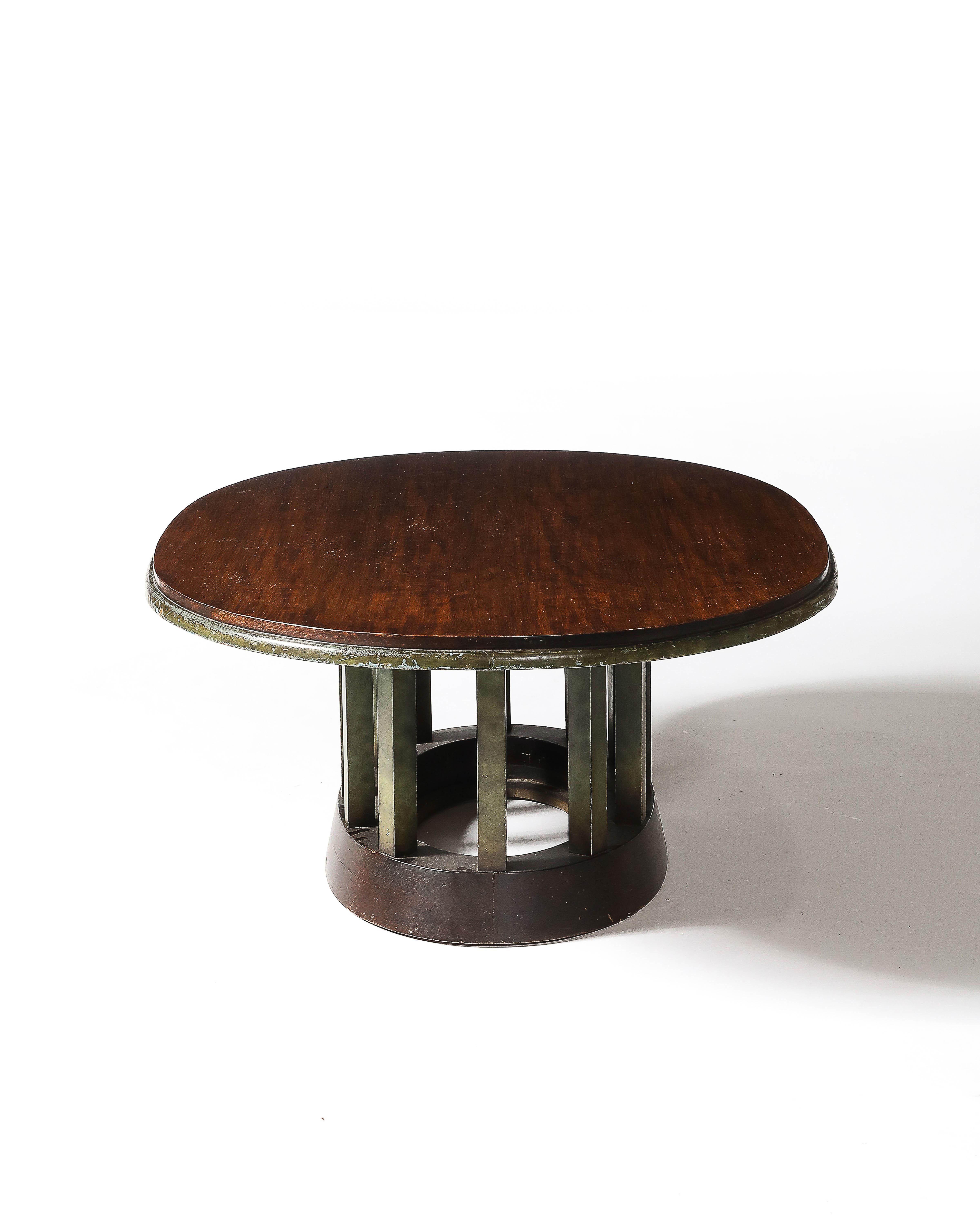 Mahogany and Lacquered Wood Coffee Table, United States, 20th C For Sale 3