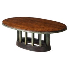 Mahogany and Lacquered Wood Coffee Table, United States, 20th C