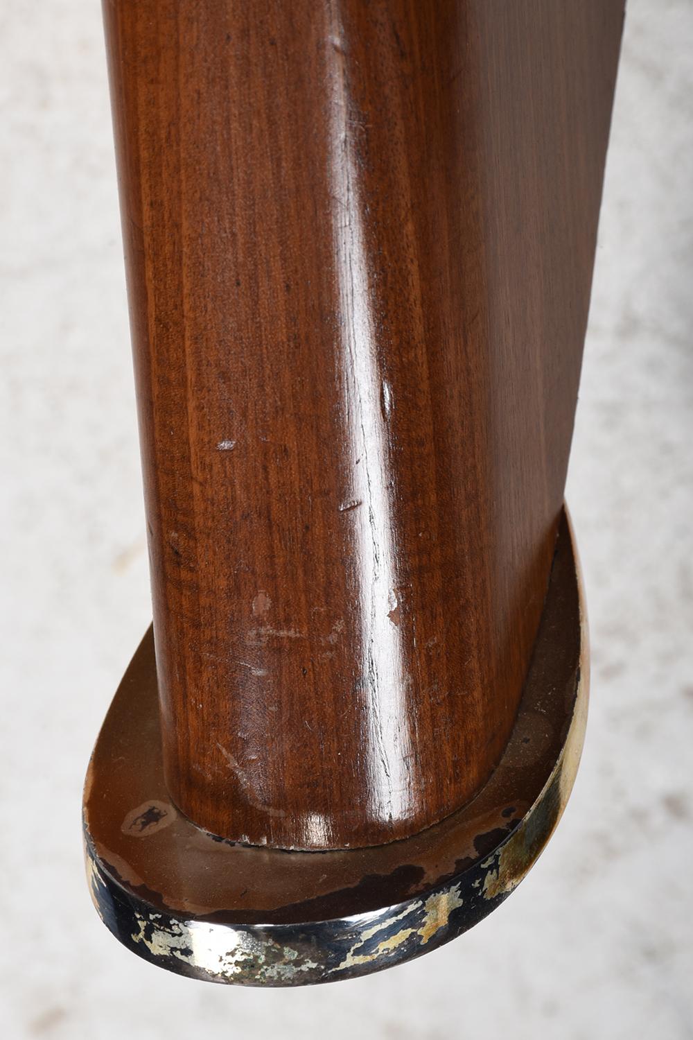 French Mahogany and Laque Nuagée Guéridon by Jules Leleu For Sale