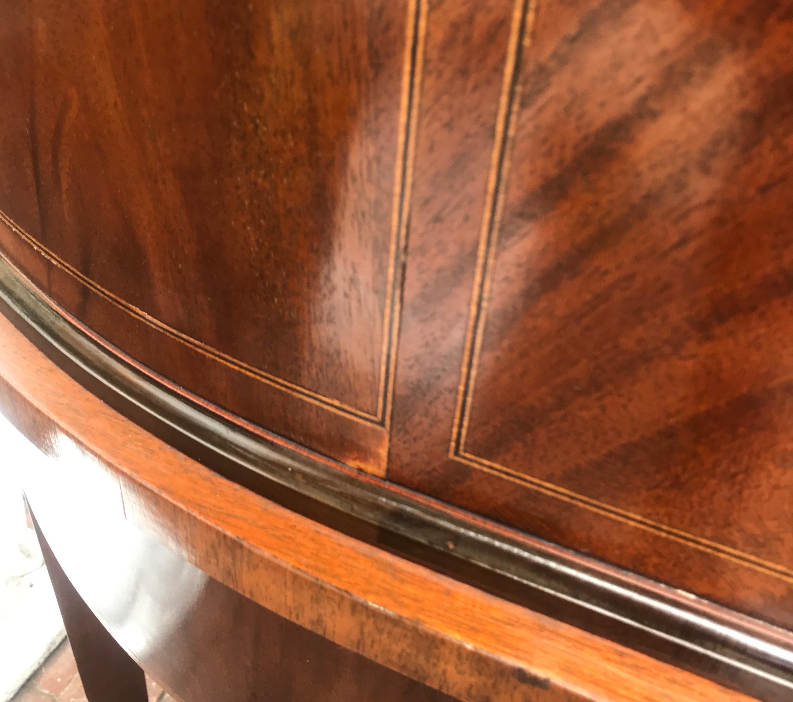 Mahogany and Leather Carlton House Desk 3