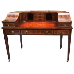 Mahogany and Leather Carlton House Desk