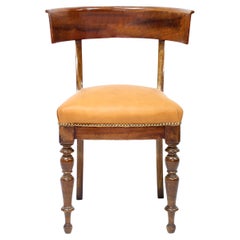 Mahogany and leather Klismos chair, early 20th century