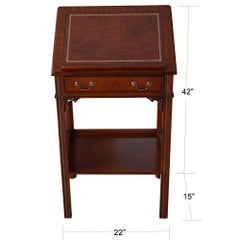 Mahogany and Leather Lectern