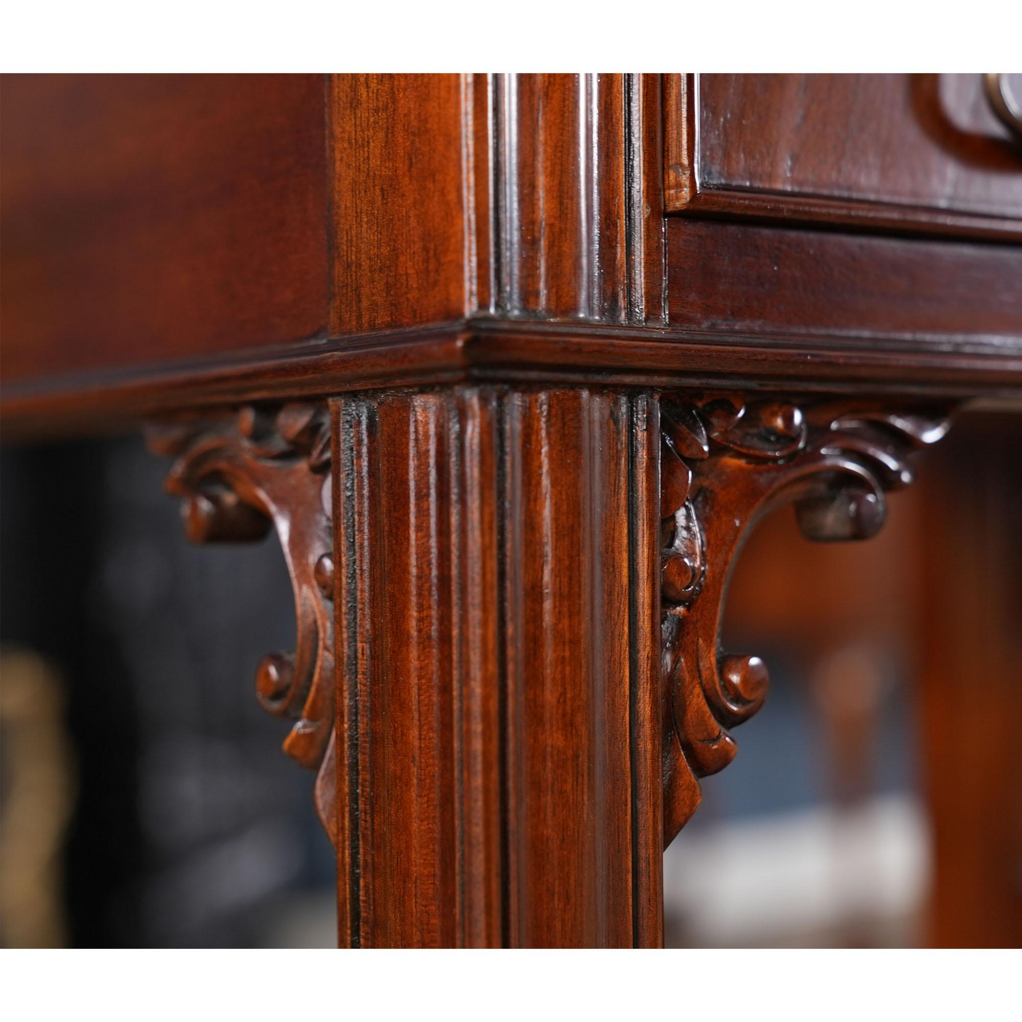 Mahogany and Leather Lectern For Sale 3