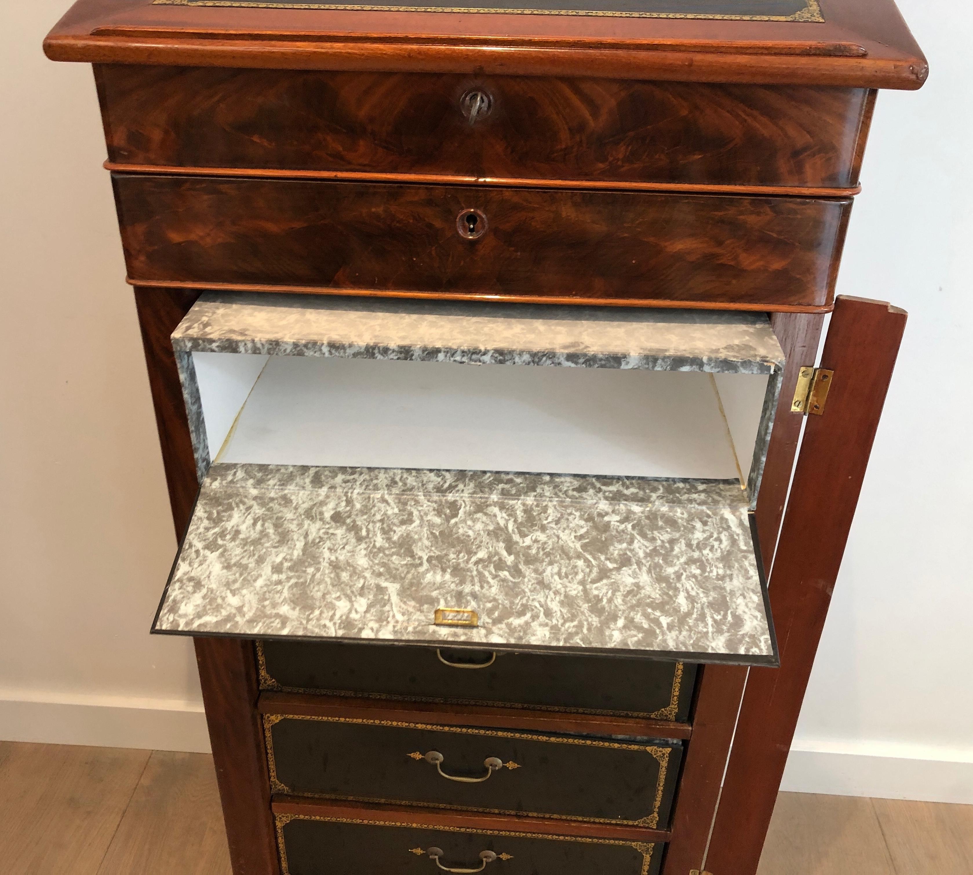Muebles Notariales de Caoba y Piel en venta 8